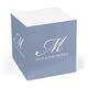 Elegant Script Initial Sticky Memo Cube Image 3 of 3